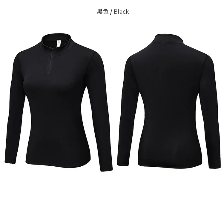 Autumn Yoga Jacket with Velvet Yoga Shirt Female Exercise Suit Long-sleeved Tight Collar Zipper Sports Shirt Running Jacket11
