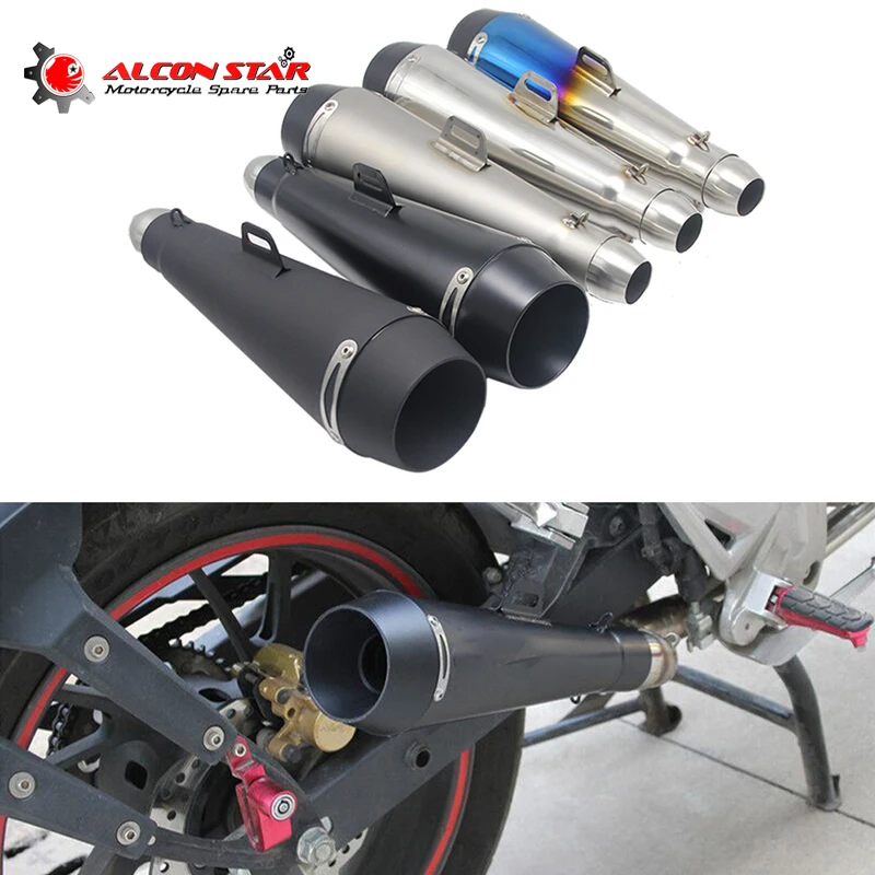 Alconstar 51mm из нержавеющей стали мотоцикл M4 Escape GP Глушитель Трубы Escapamento De Moto Racing