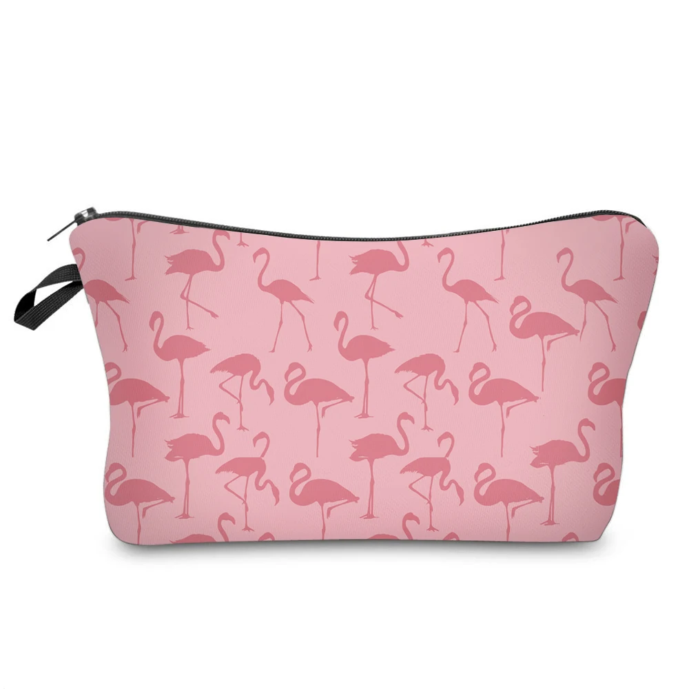 BBL 3D печатных Фламинго элегантный женский косметический портативный мешок многофункциональная сумка-косметичка на молнии Женская мода Neceser Maquillaje - Цвет: 51059