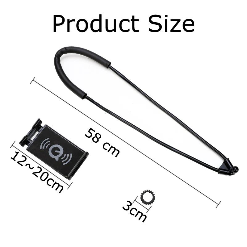 PINGAO Lazy Neck Phone Holder Cell Mobile Stand Smartphone Flexible Holder/stand For Phone Mount Bracket For Iphone Universal   