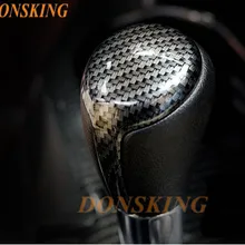 Углеродное волокно цвет Внутренний чехол для рычага переключения передач Накладка для Toyota RAV4 2013