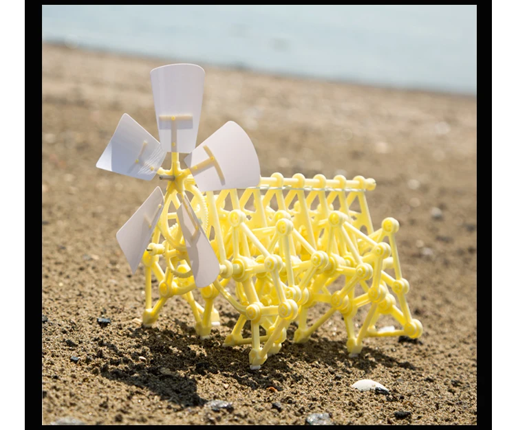 Мини Strandbeest ветер бионические животные научная обучающая игрушка