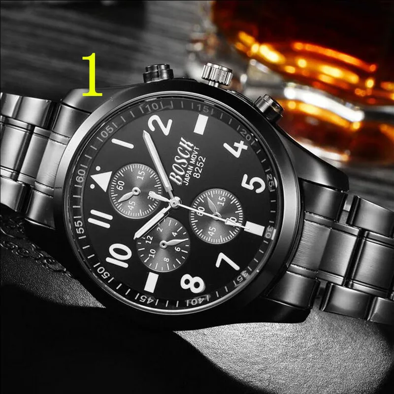 

Men's business quartz watch, built-in calendar waterproof, excellent quality 57