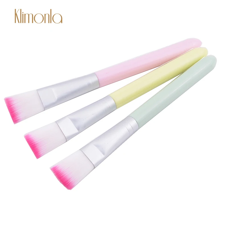 2pcs Plastic Facial Mud Mask Brush with Synthetic Hair Soft Brush For