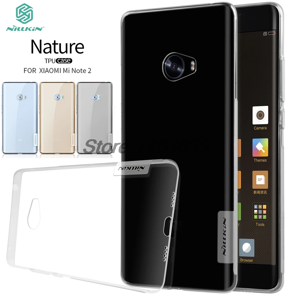 Прозрачный чехол Nillkin для Xiaomi Mi Note 2 прозрачный чехол-накладка из ТПУ Для |