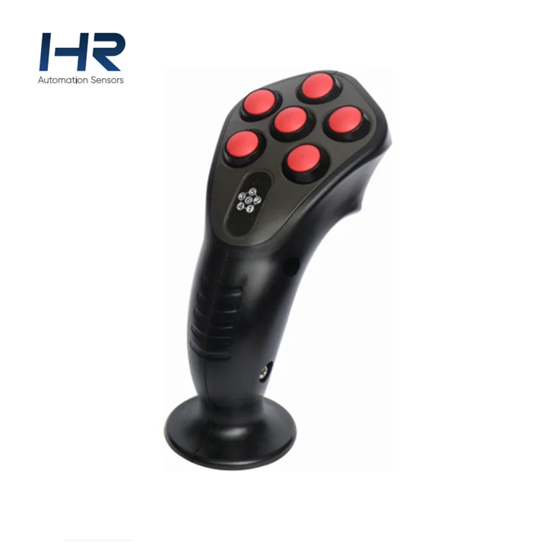 

Joystick handle control for heavy equipments with 6 buttons