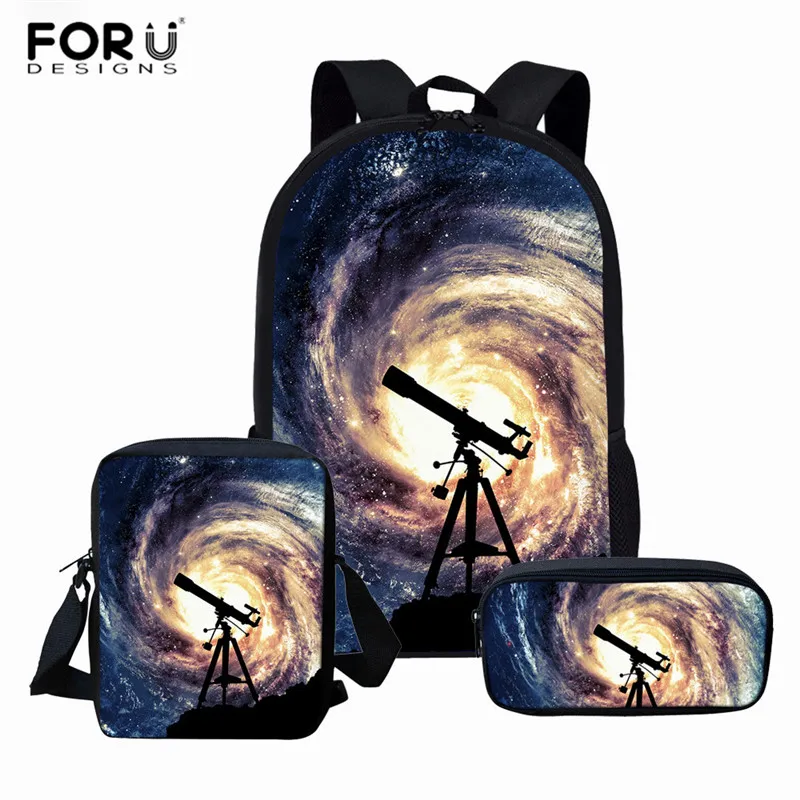 FORUDESIGNS Backpack for Teenager Girls Boys School Bags the Space Galaxy Women Travel Bagpack Children School Rucksack - Цвет: L2765CEK