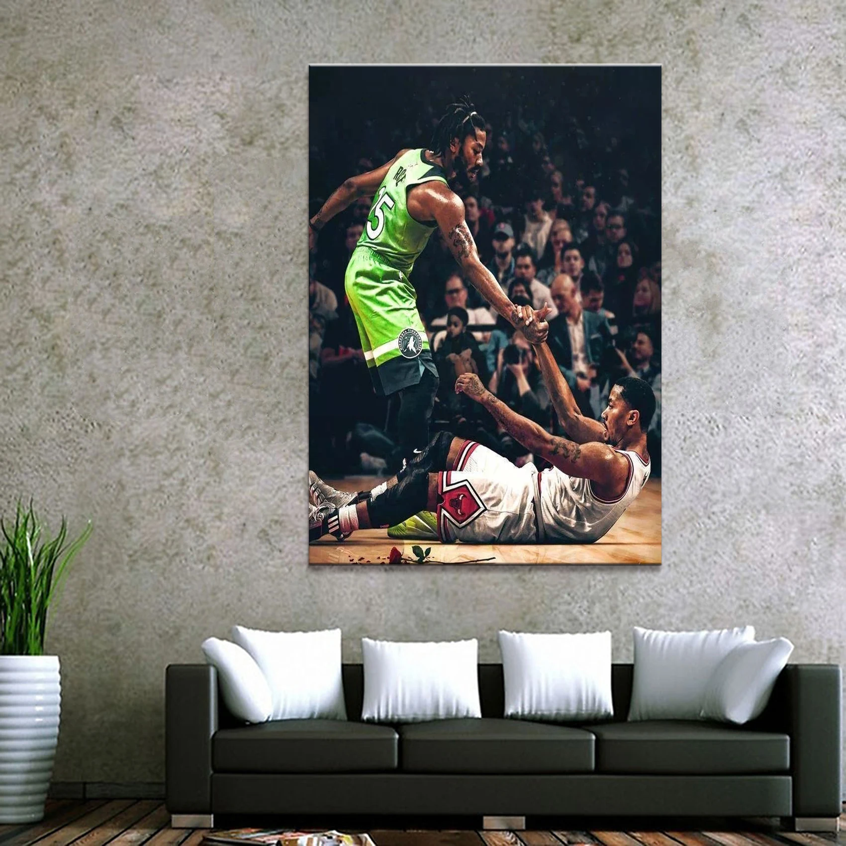 1 шт. декоративный Деррик Роза хороший баскетболист плакат фотографии пейзаж стены для гостиной Декор холст