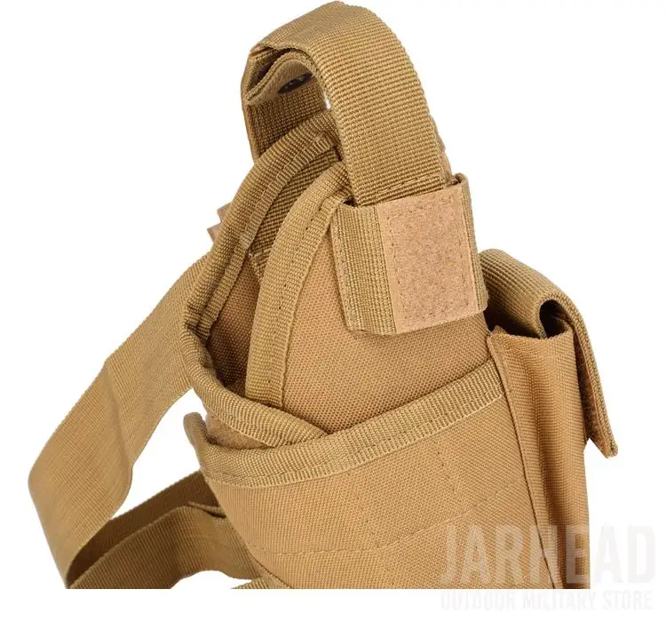 Militar do Exército Tactical Airsoft Nylon Bolsa Queda Perna Paintball Caça Universal Pistol Drop Leg Cintura Holster Bag 600d 25 High Quality Esporte e Lazer