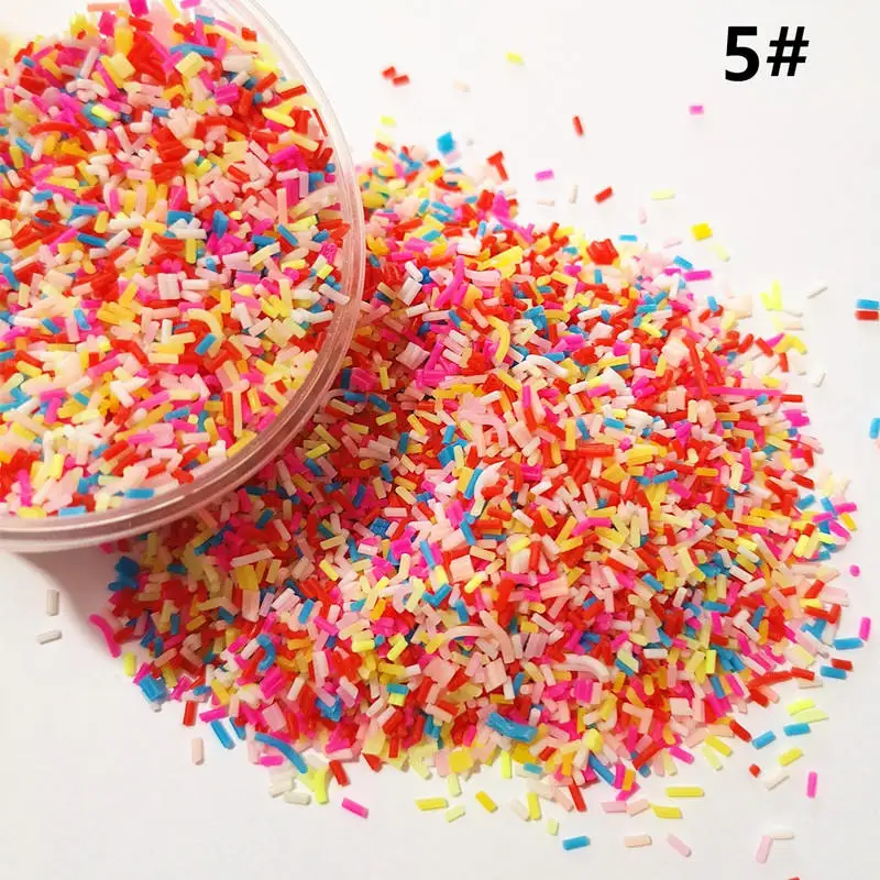 20 г из глины моделирование сладкие спринклеры сахарная игла моделирование мороженого украшения торта DIY Кристалл грязи материал - Цвет: 5  20g
