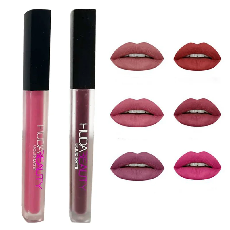 Жидкая матовая губная помада Hudas Beauty блестящая палитра Minis uda Блестящий Матовый