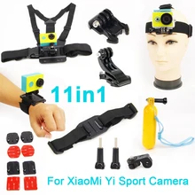 Xiao yi accessories set action camera xiao yi set bobber stick helmet strap Adapter mount For GoPro & Sport Camera xiaomi