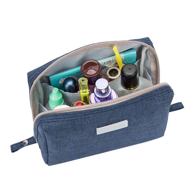 المرأة رجل الصلبة التجميل حقيبة أكسفورد المكياج الحقيبة أدوات الزينة سستة حالة الجمال غسل مربع السفر المنظم السفر اللازمة