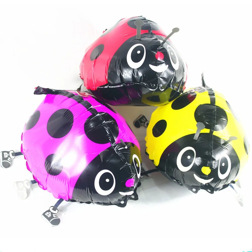 

New 2pcs cartoon even-star ladybug beet walking balloon birthday wedding party decoration puppy children bionic inflatable toy