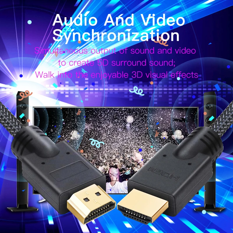 Shuliancable HDMI cable 1m-50m gold plated 2.0 1080p 3D High Speed for HD TV LCD Laptop PS3 Projector Computer xbox 360 Cable 