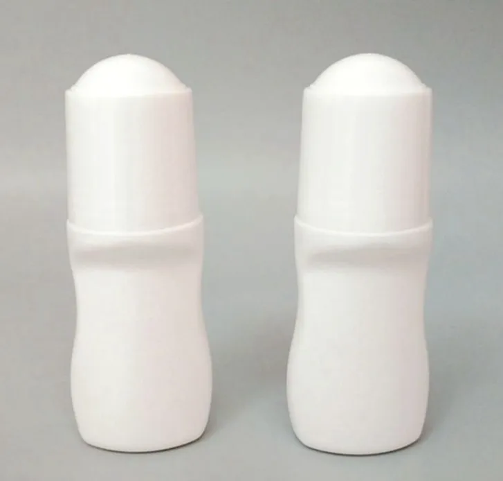 

1pcs 30ml Plastic White Roll On Bottles, 30cc Deodorant Cosmetic Roll-on Container With Big Roller Ball