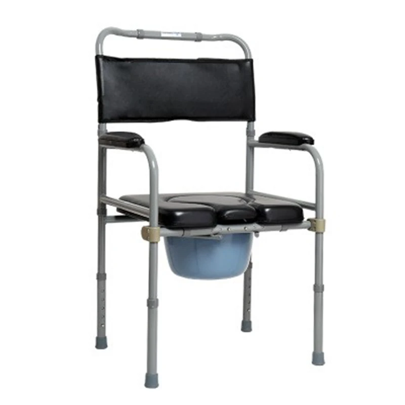 Легкий медицинский уход комод стул для ванной Регулируемый складной стальной Туалет комод стул для пожилых людей