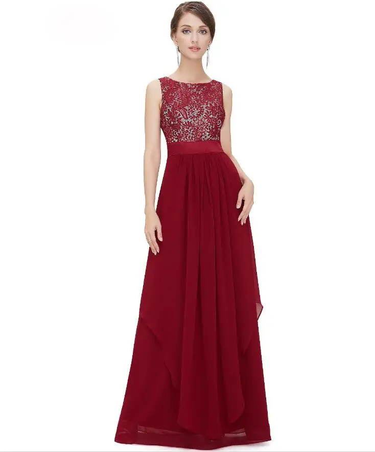 Moda chiffon vestido de noite 2019 vestido