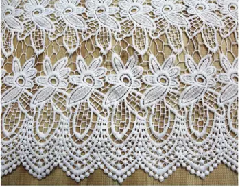 

5y/lot Water soluble Lace fabric trimming high quality Garment accessories DIY handcrafts fashion home decoration L0165