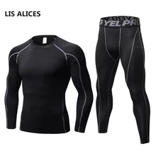 Осень-зима Для мужчин комплекты термобелья флис теплые кальсоны дышащая термо белье быстросохнущая топ и брюки