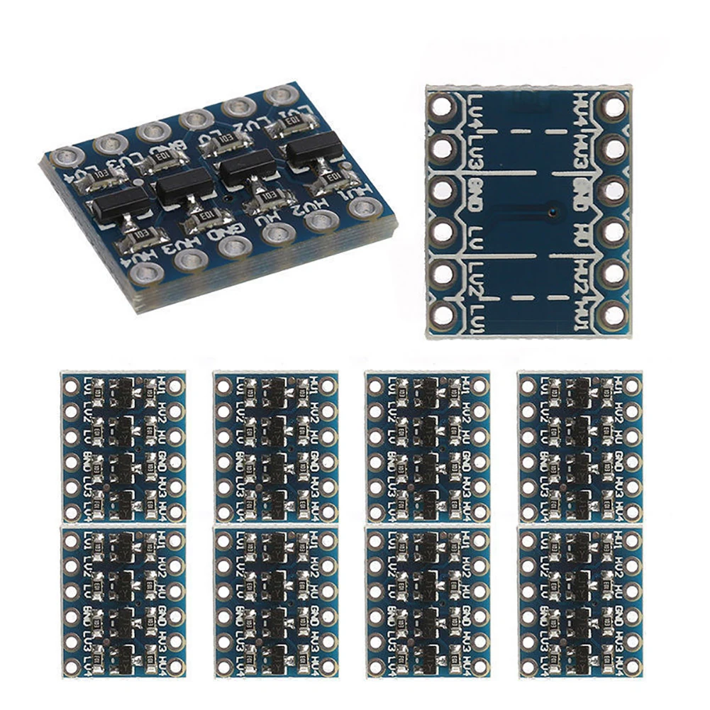 10X 3,3 V-5 V 4 канала материнскую плату преобразователь уровня ttl двунаправленный переключатель модуль