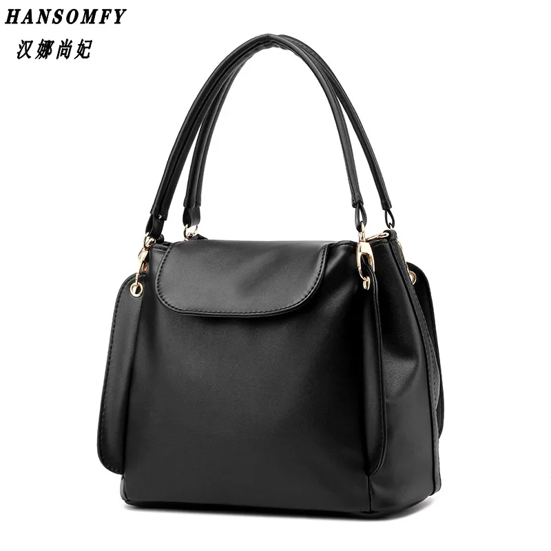 

100% Genuine leather Women handbags 2018 New package female simple software package portable shoulder bag women Messenger