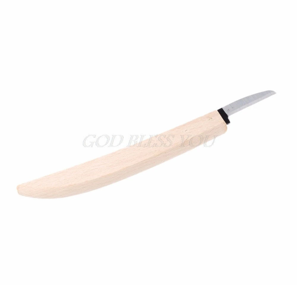 

18cm Knife Beech Wood Working Banana Type Handle Wood Carving DIY Tool