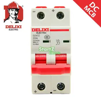 

20A 2P DC250V DC Circuit Breaker DZ47Z DELIXI MCB