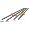 T8-100mm t8 Lead screw length 100mm linear shaft 8*100mm KP08 SK8 SC8UU guide rail T-type Trapezoidal lead screw 3D Printer CNC ► Photo 3/6