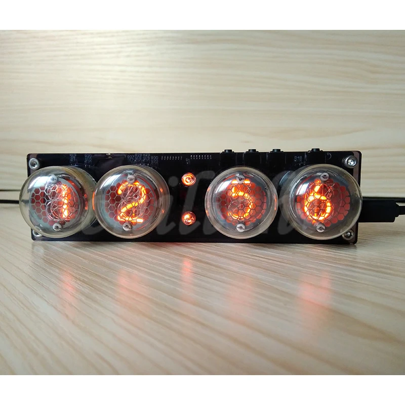 4 разрядный интегрированный часы свечение трубки QS30 1 SZ 8 с акриловый чехол без