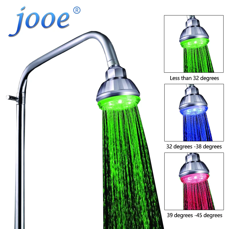 jooe high pressure shower head Temperature control LED water showerhead