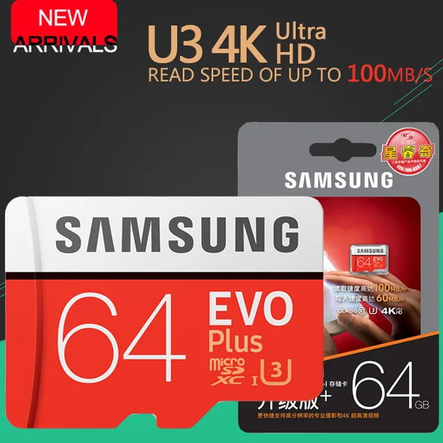 Samsung evo + карты памяти 16 ГБ/32 ГБ/sdhc 64 ГБ/128 ГБ/256 ГБ/sdxc micro sd карты памяти microsd class10 с10 uhs-1 карты бесплатная доставка