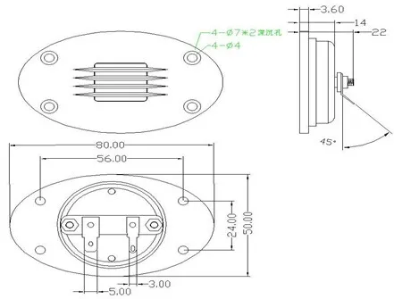 2pcs/lot Mini AMT Ribbon Tweeter, High-End Air Motion Transformer for DIY Audio, Premium Sound Quality