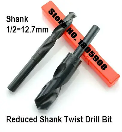 

1PCS 17mm-22mm 1/2 inch Dia Reduced Shank HSS Twist Drill Bit,Blade For Bore Machining Black High Quality (17/18/19/20/21/22mm)