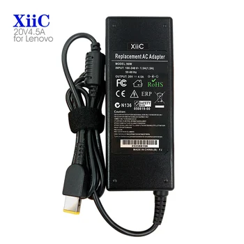 

XiiC 20v 4.5a Ac Power Laptop Adapter for Lenovo Thinkpad T440 Z510 G510 G50 E431 Notebook USB Rectangle Interface 90w Charger