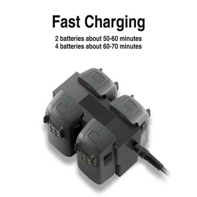 $32.09  Charger For DJI Spark Drone AU Plug Fast Charging Hub Multi Battery 4 Ports Travel Charger Travel T