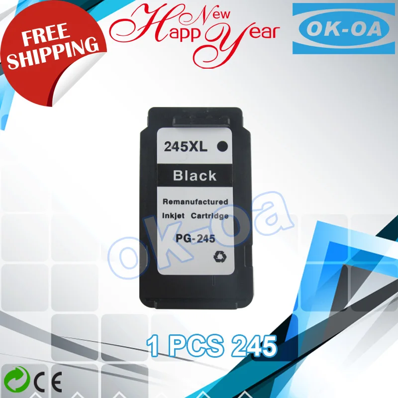 1pcs pg 245 cartridge for canon PG245XL remanufactured for canon PIXMA MG3120 3220 4120 4220-in