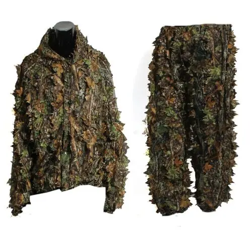 Najtaniej 3D liść dorosłych strój ghillie Woodland Camo kamuflaż polowanie na jelenie Stalking in