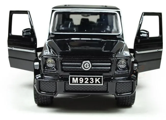 Mercedes G55 модель автомобиля 1:24 Масштаб сплава отступить Автомобили внедорожник, отлитый под давлением мигает для мальчиков и девочек, игрушки