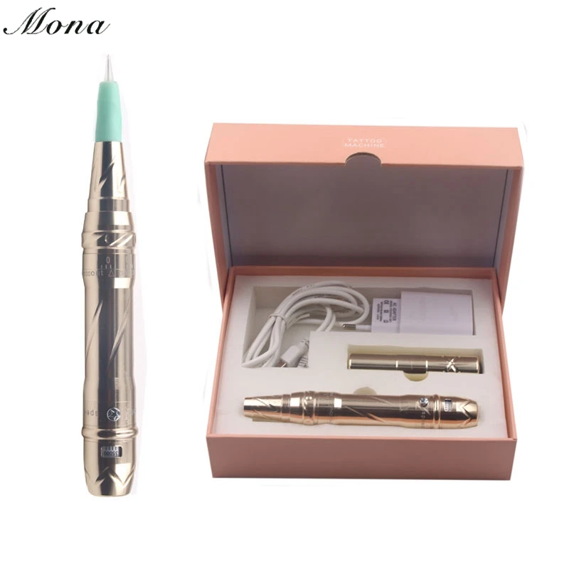 

Professional Eyebrow Lip Tattoo Permanent Eyebrow Rotary Machine Electric Microblading Pen With Battery