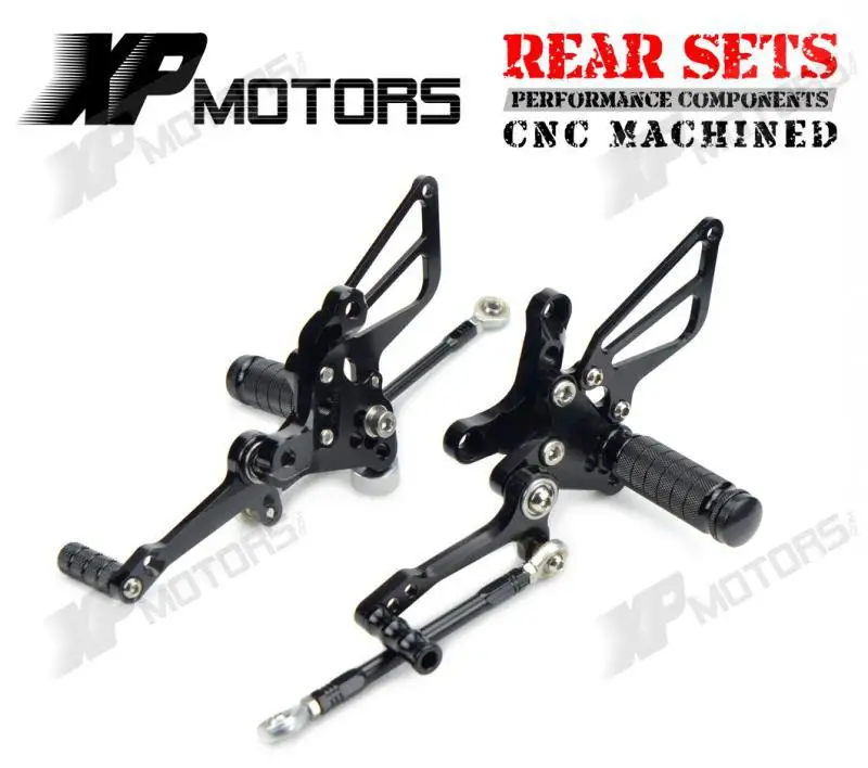 

Black CNC Adjustable Racing Rearset Footpeg Pedals Rear Sets For Ducati 1198 /S/R 2009 2010 2011