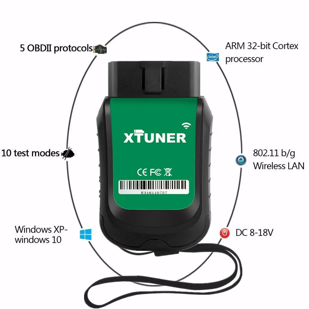 XTUNER E3 EasyDiag полная система Wifi автомобильный диагностический инструмент OBD2 сканер Wifi OBD 2 автоматический сканер для ABS SRS подушка безопасности трансмиссия