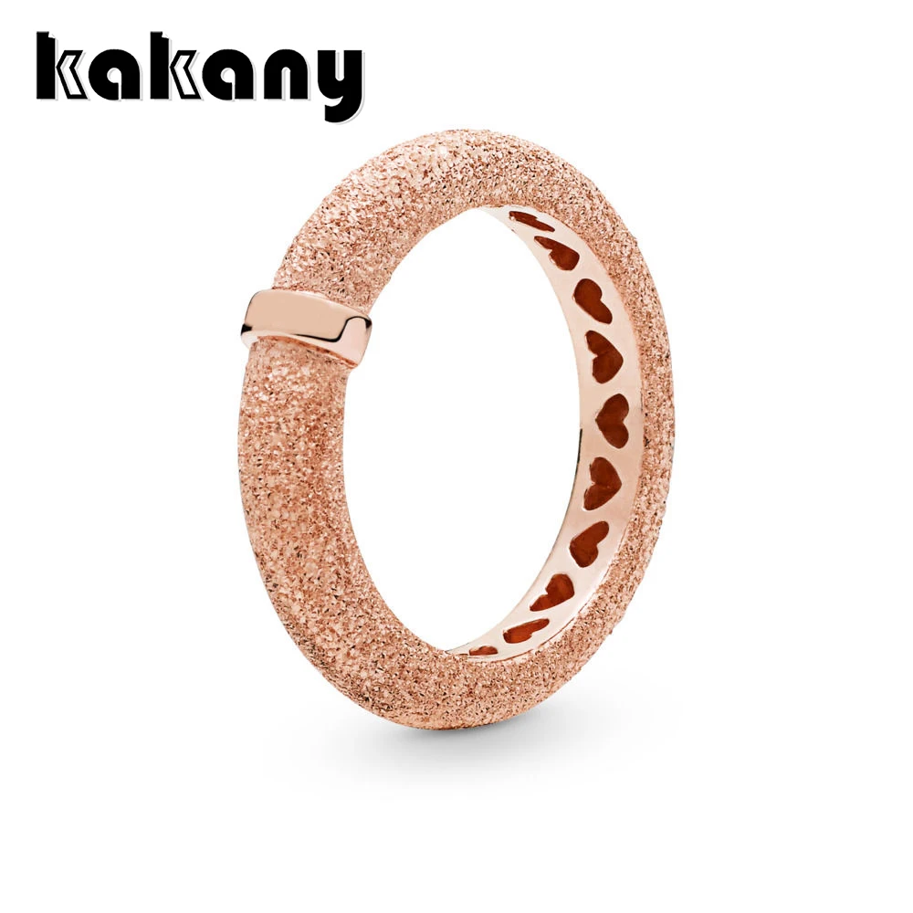 

KAKANY Spring 2019 New 925 Sterling Silver ROSE MATTE BRILLIANCE RING Mother's Day Gift Original European Pop Women's Jewelry