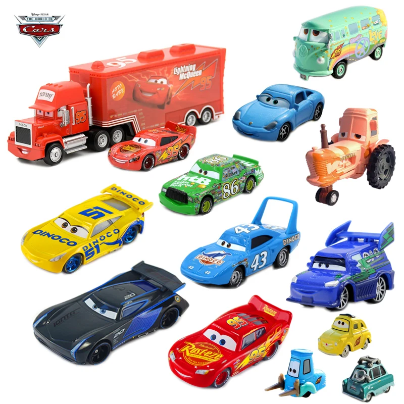 

27 Styles Disney Pixar Cars 3 Lightning McQueen Jackson Storm Ramirez Diecast Metal Alloy Model Educational Toy Car Gift For Kid
