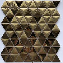 3D нержавеющая сталь металл мозаика для кухни щитка