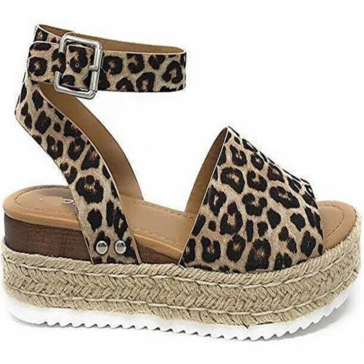 

2019 summer new style simple and simple thick soles fisherman shoes women comfortable wild hemp rope woven casual shoes.