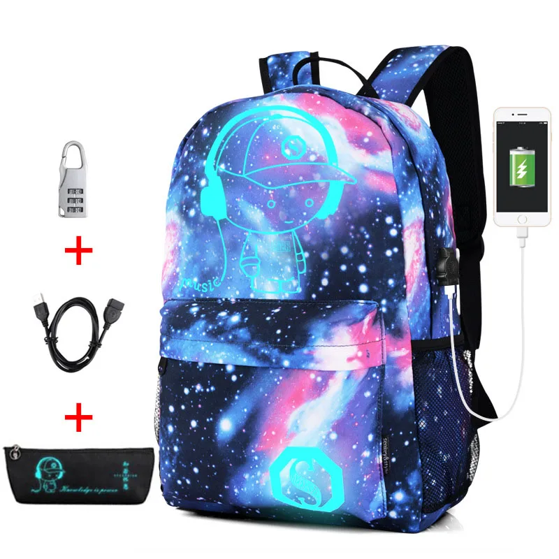 جديد لمكافحة اللص حقيبة مضيئة مدرسية للأولاد الفتيات الطالب حقيبة المدرسة Mochila مع USB ميناء الشحن قفل المدرسية جديد لمكافحة اللص حقيبة مضيئة مدرسية للأولاد الفتيات الطالب حقيبة المدرسة Mochila مع USB ميناء الشحن قفل المدرسية