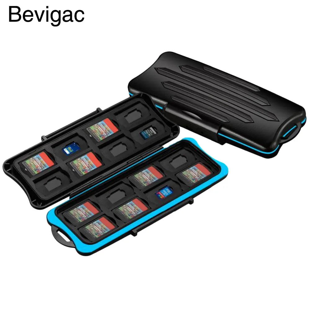 Bevigac 32 in 1 Waterproof Game Card Case Micro SD Card Storage Box