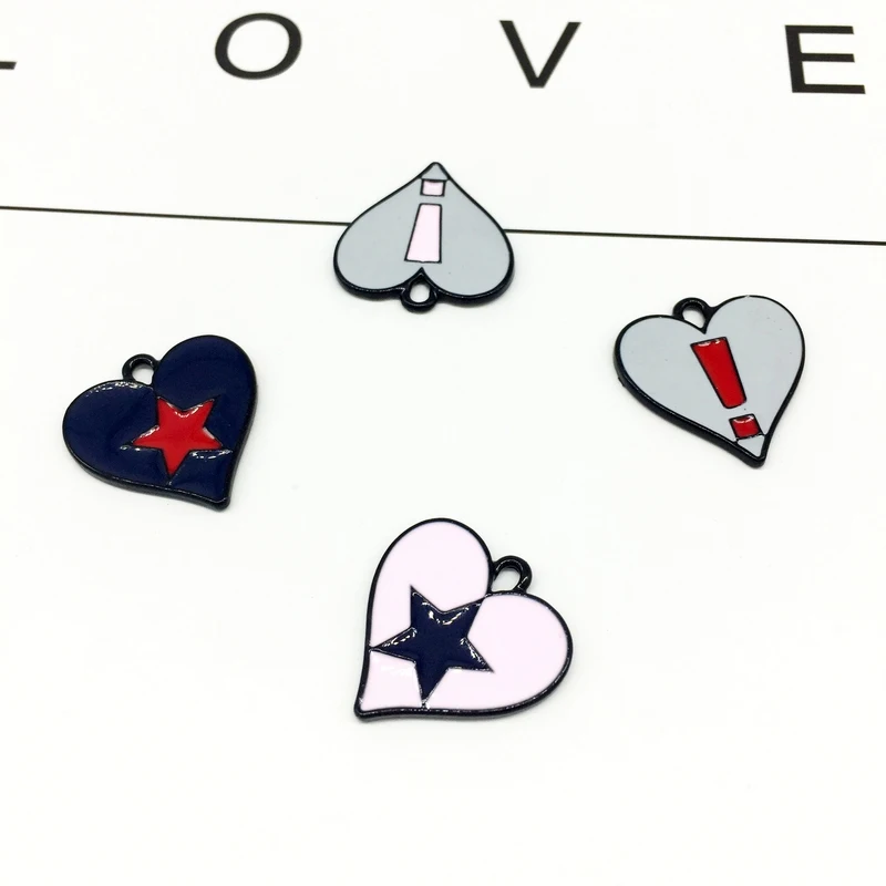 

2018 New Heart Pearl Light Diy Pendant Fit Necklace Charms Cute Couple Gift Dripping Oil Original Bracelet for Women Fashion