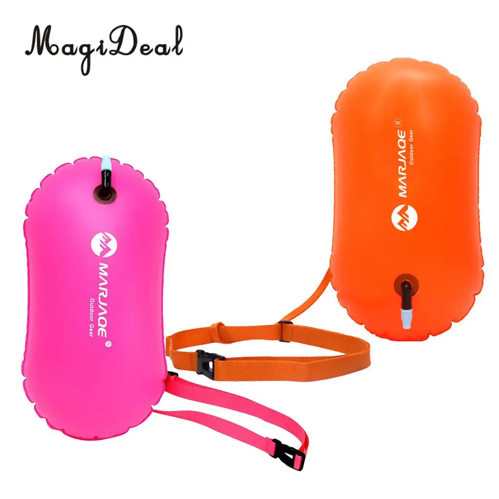 2Pcs Open Water Swim Buoy for Swimmers/ Triathletes /Snorkelers/Swim Float /Dry Bag Safety Swimming Trainning